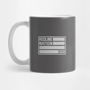 Redline Nation - Staff Car U.S. Army (White on Black) Mug